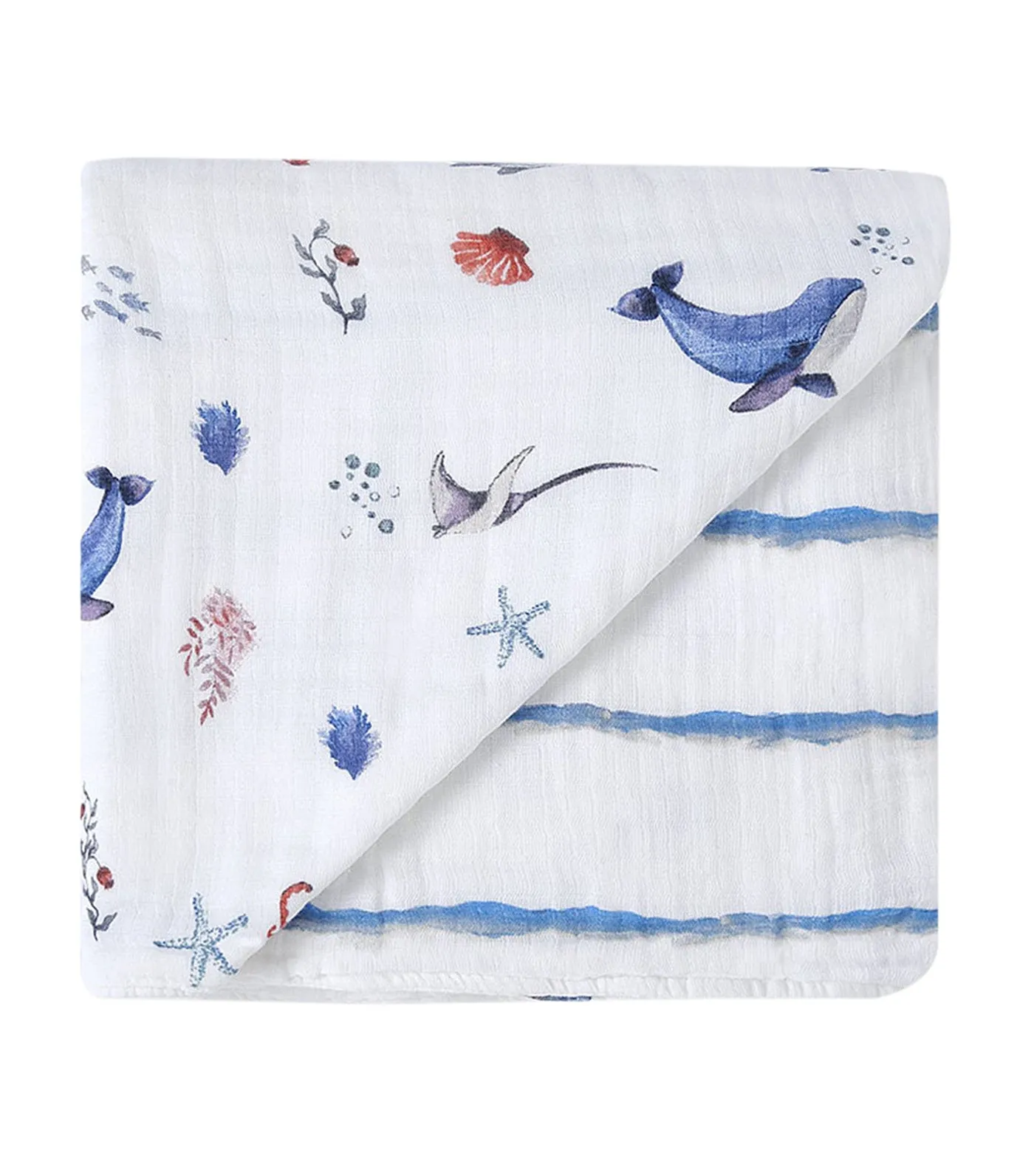 Organic Muslin Snug Blanket (Reversible)