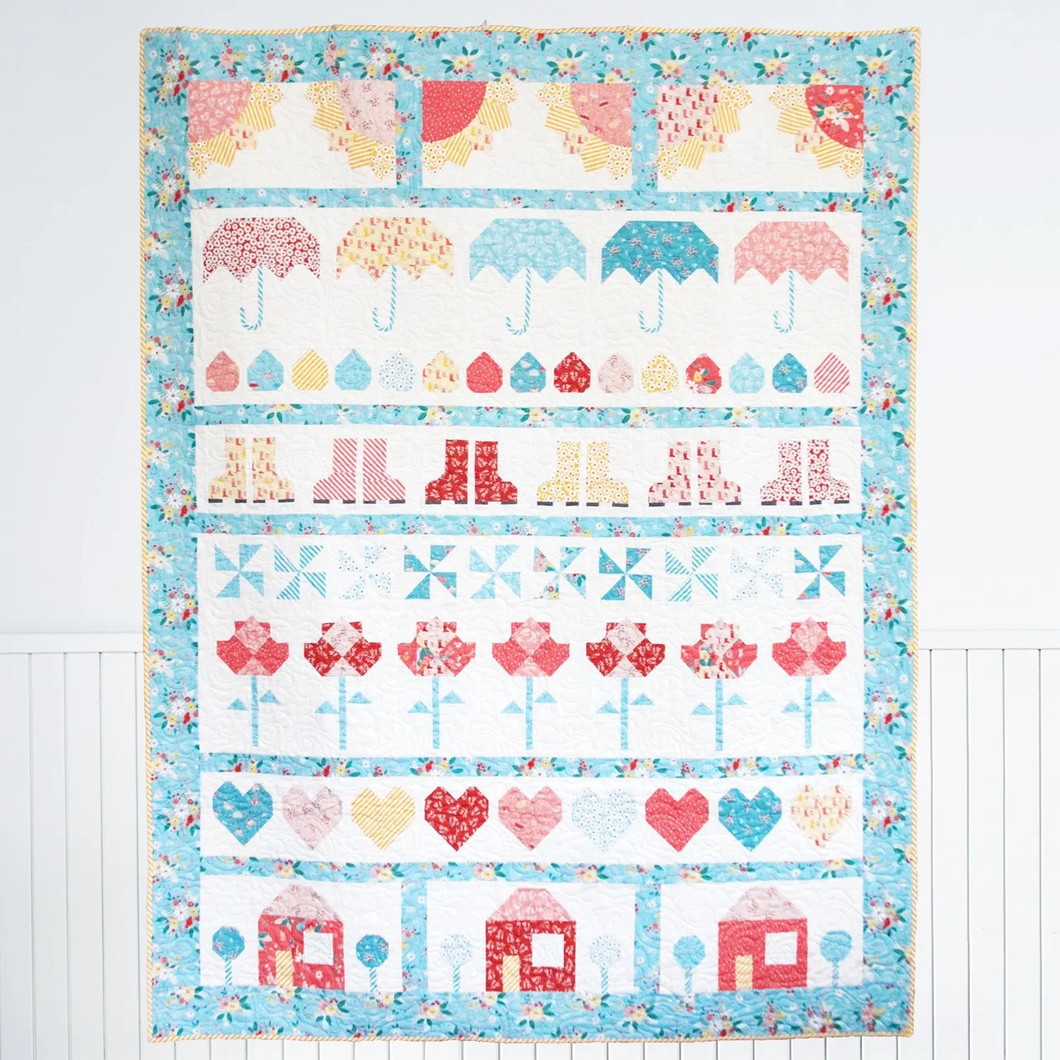 PATTERN, SINGING IN THE RAIN Quilt by Beverly McCullough