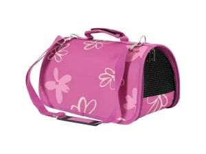 PET CARRIER FLOWER PLUM LARGE