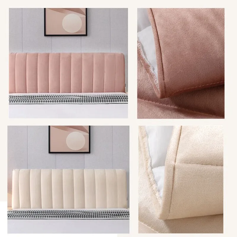 Quilted Bed Back Dust Protector with Super Soft Velvet