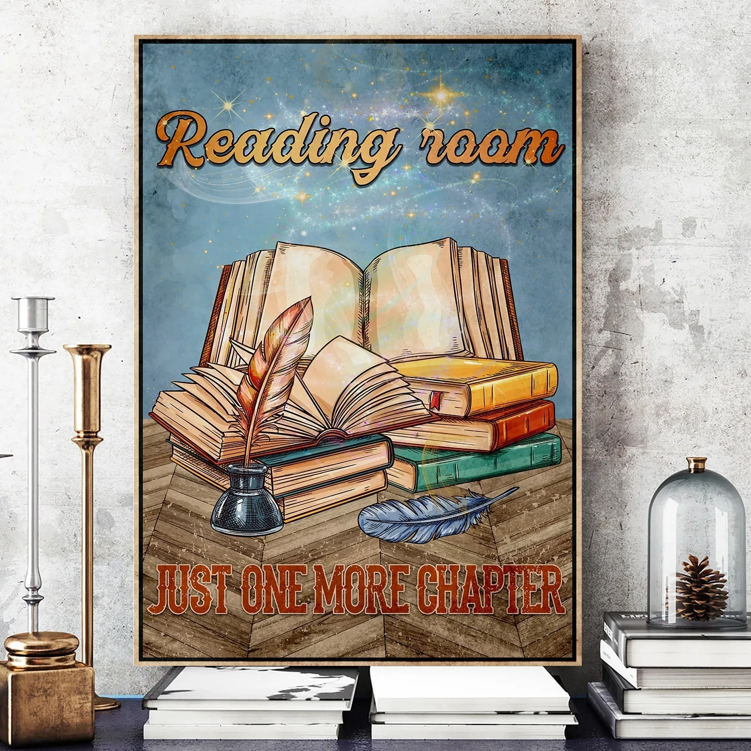 Reading Room Just One More Chapter Book Lovers Gift CAV53