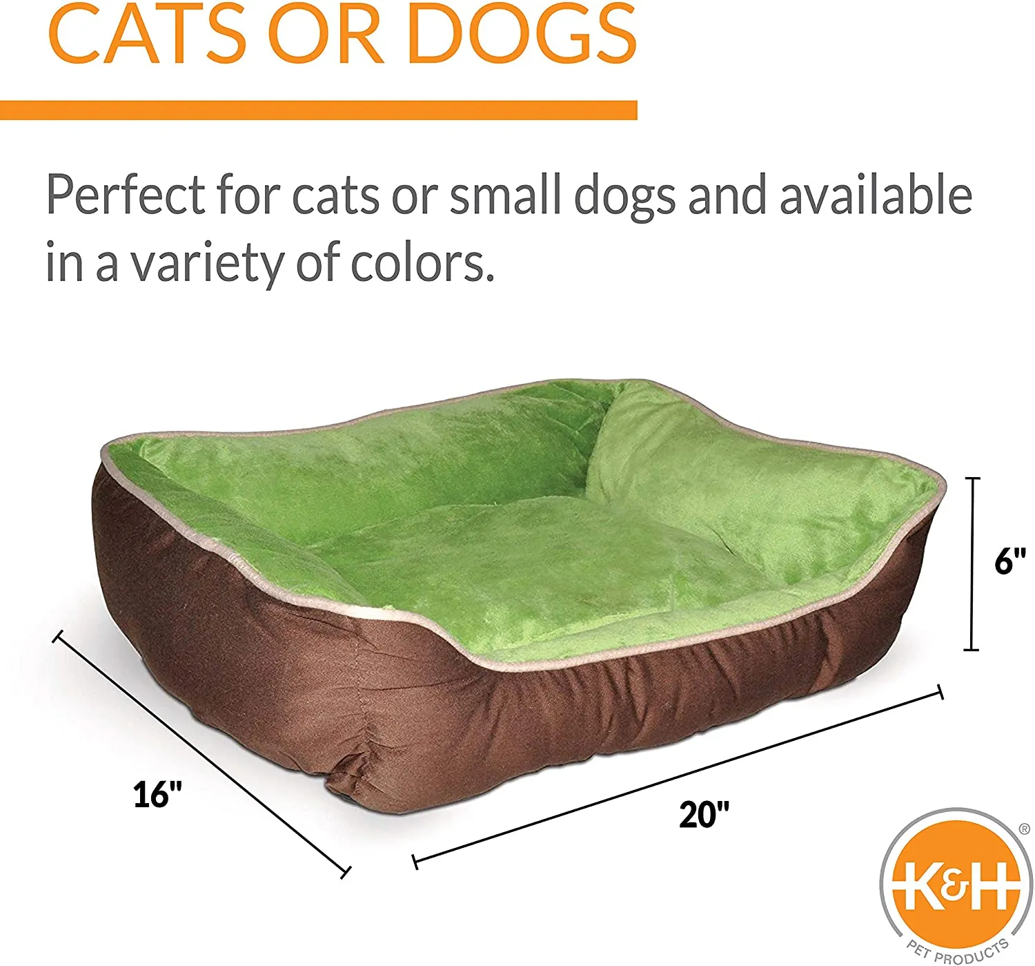 Self Warming Dog Bed - 16-Inch by 20-Inch - K&H Manufacturing Lounge Sleeper