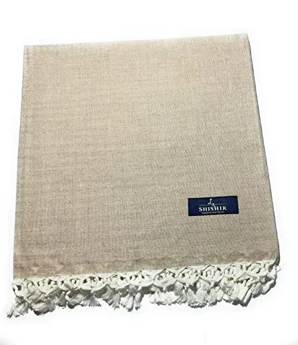 SHISHIR Bhagalpuri Handloom Pure Cotton Chadar (Steel Grey, Standard)