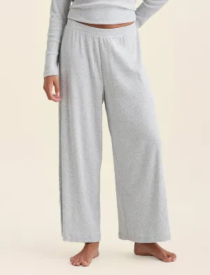 Soft Baby Rib Full Length Wide Leg Pant