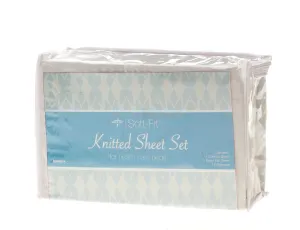 Soft-Fit Knitted Contour Sheet Set (Case of 6)