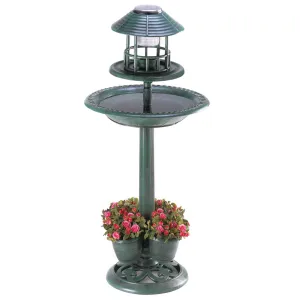 Solar Birdbath Garden Centerpiece