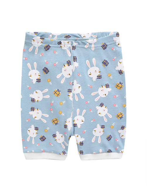 Summer Rabbit Short Sleeve Pajamas