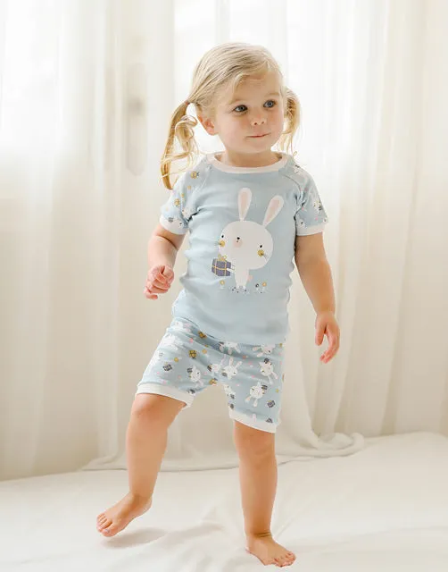 Summer Rabbit Short Sleeve Pajamas