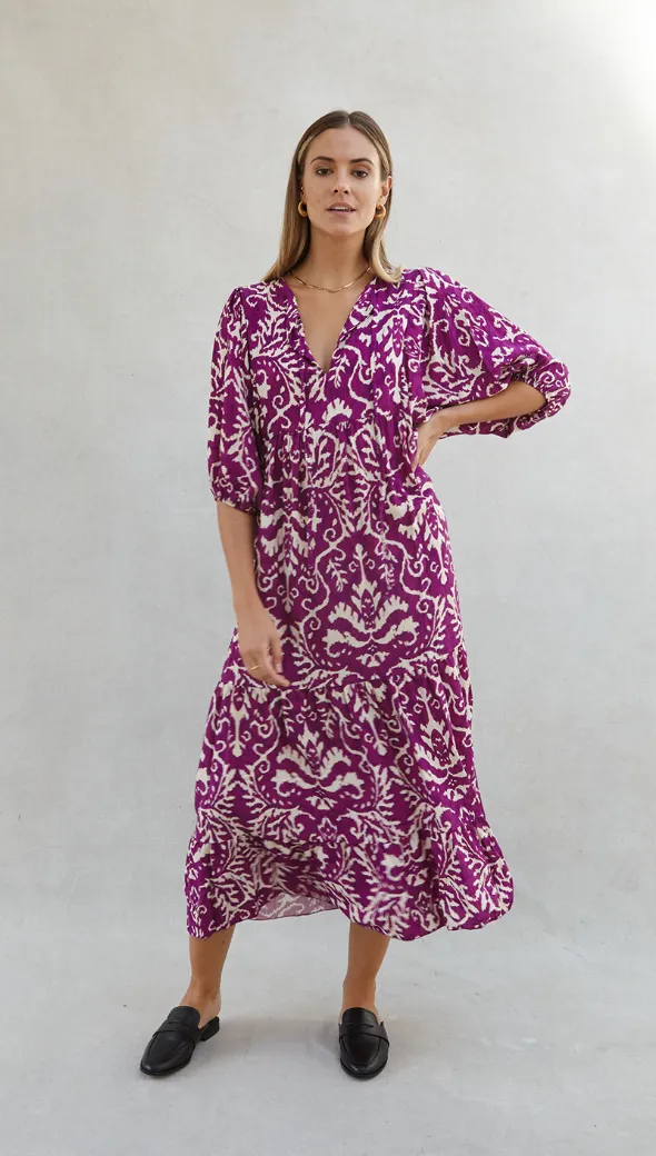 TEAGAN DRESS - PURPLE