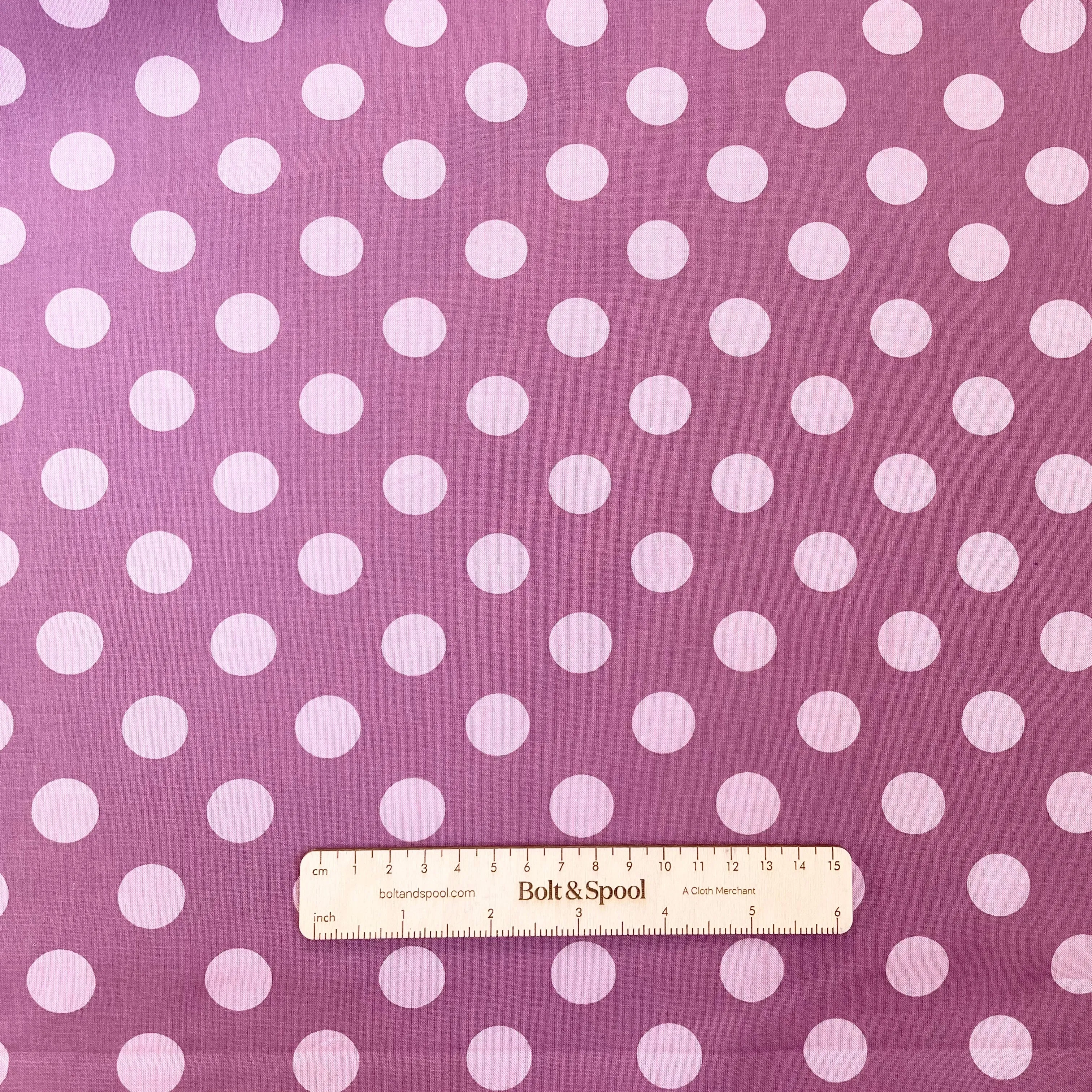 Tilda Fabrics : Chambray Dots - Mauve