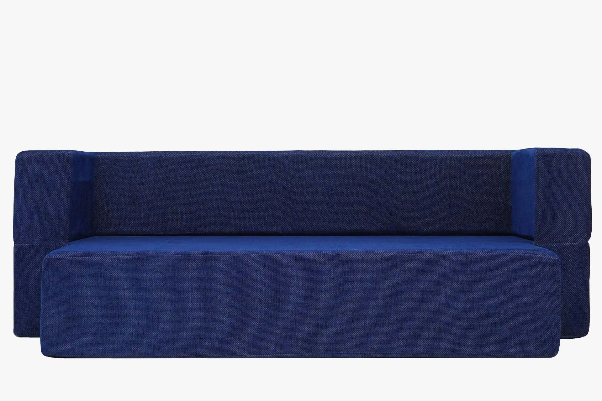 Uberlyfe New Age Folding Sofa Bed, Dotted Blue | 3 Seater