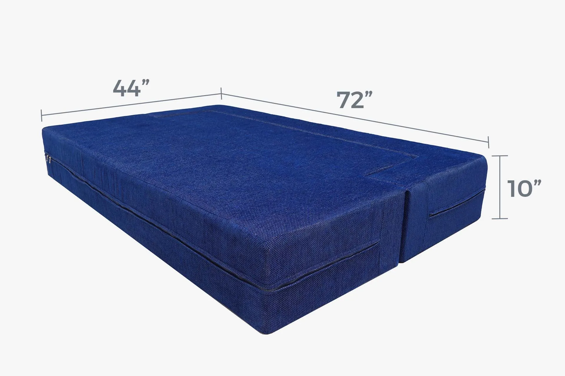 Uberlyfe New Age Folding Sofa Bed, Dotted Blue | 3 Seater