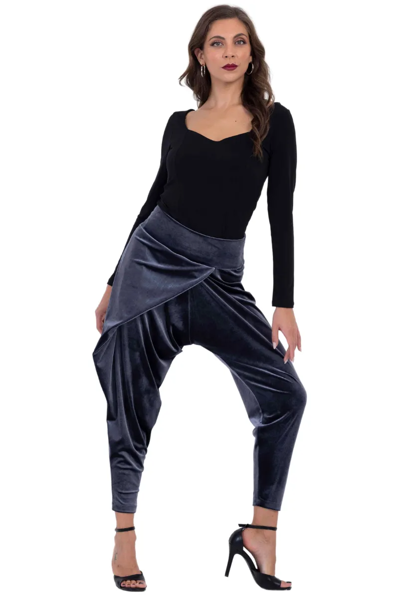 Velvet Harem Style Wrap Tango Pants