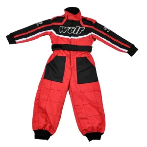 Wulfsport Cub Racing Suit - Red Small